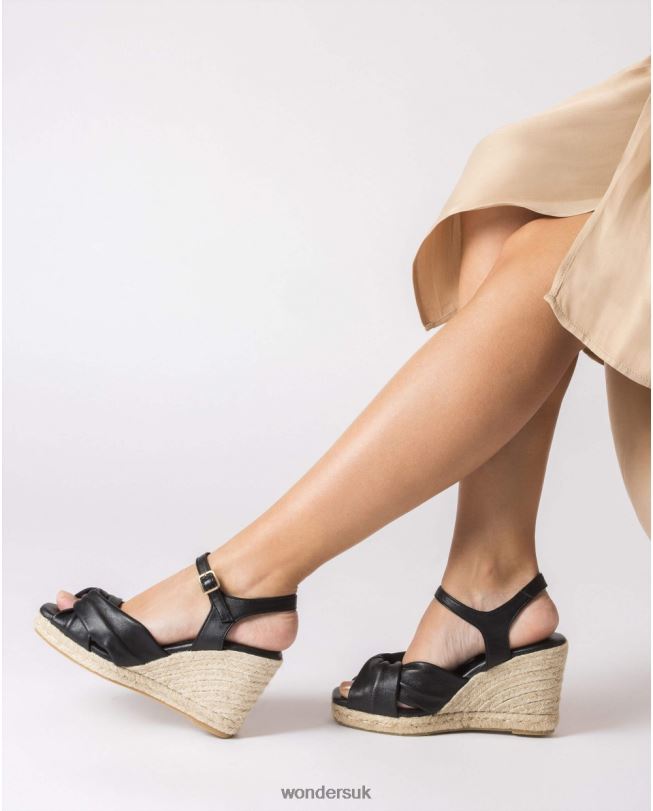 Footwear VZ2PD44 Women Wonders Negro Black Anuk Sandal