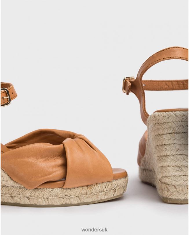 Footwear VZ2PD45 Women Wonders Camel Brown Anuk Sandal