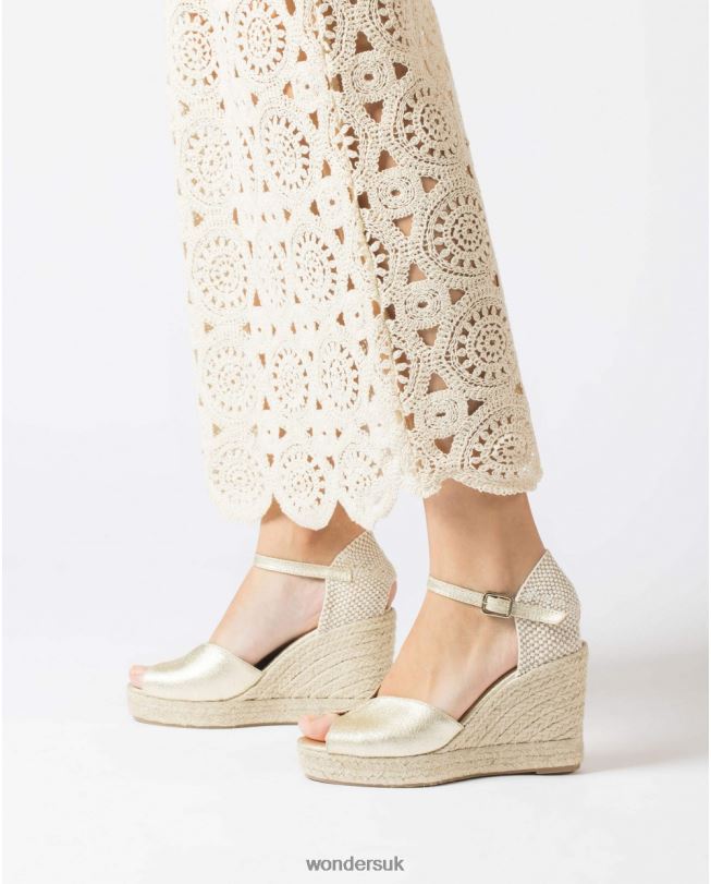 Footwear VZ2PD53 Women Wonders Platino Ibis Jute Sandal