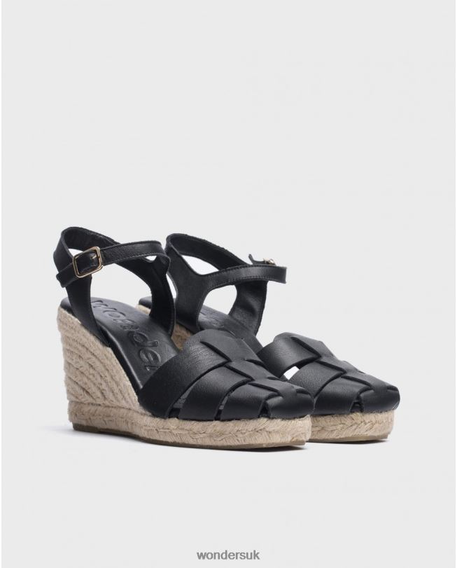 Footwear VZ2PD85 Women Wonders Negro Black Bora Bora Espadrilles