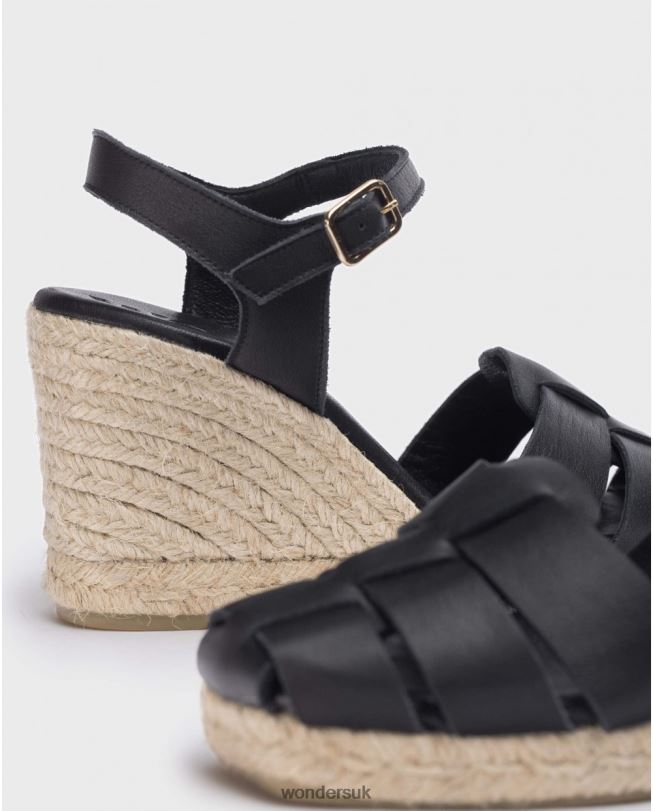 Footwear VZ2PD85 Women Wonders Negro Black Bora Bora Espadrilles