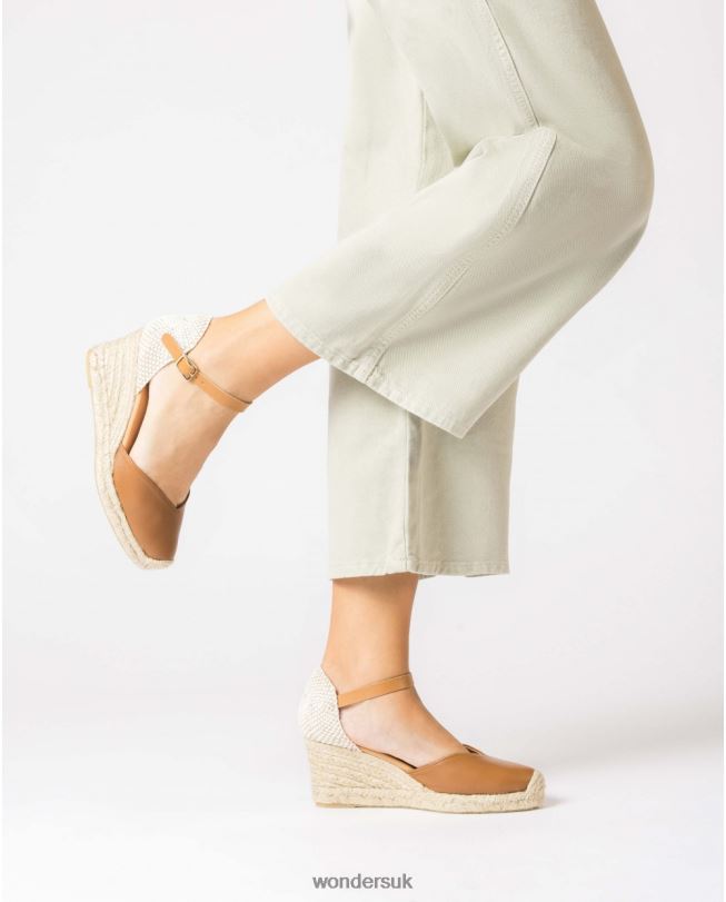 Footwear VZ2PD86 Women Wonders Camel Black Lexi Espadrilles